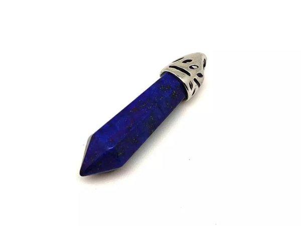 Csúcs medál Lapis lazuli 8x35mm