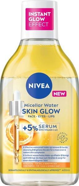 Nivea Fényesítő micellás víz szérummal (Micellar
Water Skin Glow) 400 ml