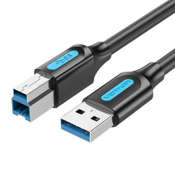Vention COOBI 3m USB 3.0 – USB-B kábel (fekete)