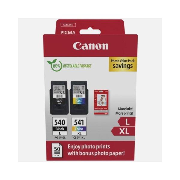 Canon PG540L + CL541XL tintapatron + 50 db GP501 10x15 fényes fotópapír
multipack ORIGINAL