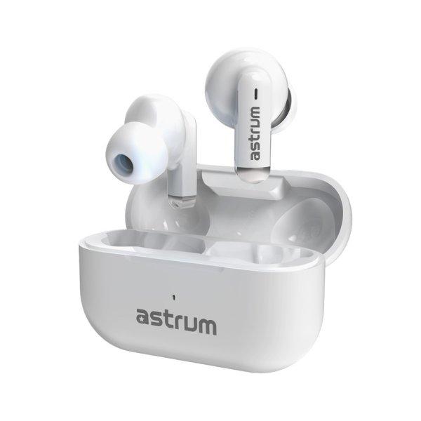 Astrum ET310 BT V5.1 sztereo TWS headset dual mikrofonnal, USB-C töltőtokkal,
fehér