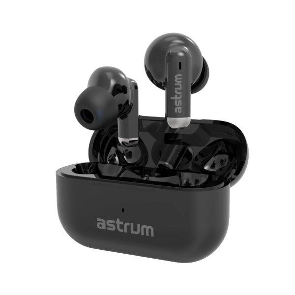 Astrum ET310 BT V5.1 sztereo TWS headset dual mikrofonnal, USB-C töltőtokkal,
fekete
