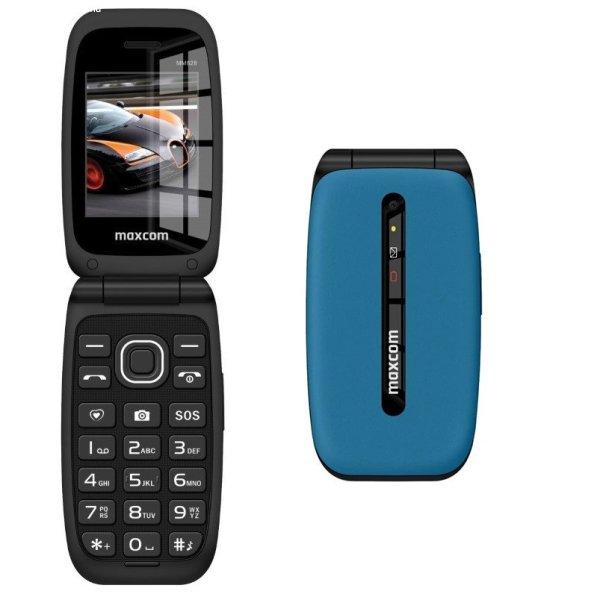 Maxcom MM828 4G Dual sim-es mobiltelefon kártyafüggetlen, vészhívóval, nagy
gombokkal, kék (magyar nyelvű menüvel)