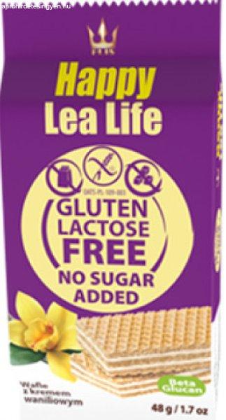 Lea life mini vaníliás ostyaszelet hozzáadott cukor-, glutén-, laktóz
nélkül 48 g