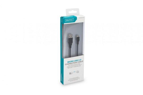 Digitus USB 2.0 connection cable, type A - micro B