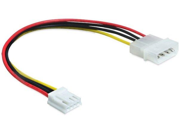 DeLock Cable Power 4 pin male > 4 pin floppy female 24cm