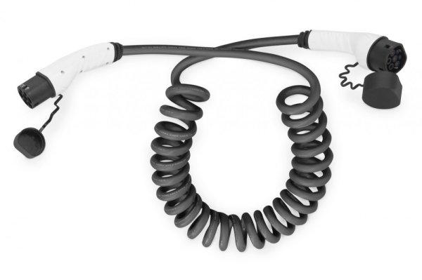 Digitus Spiral EV charging cable Type 2 to Type 2 10m Black