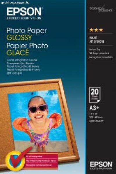 Epson Photo Paper Glossy A3+ 20 lap