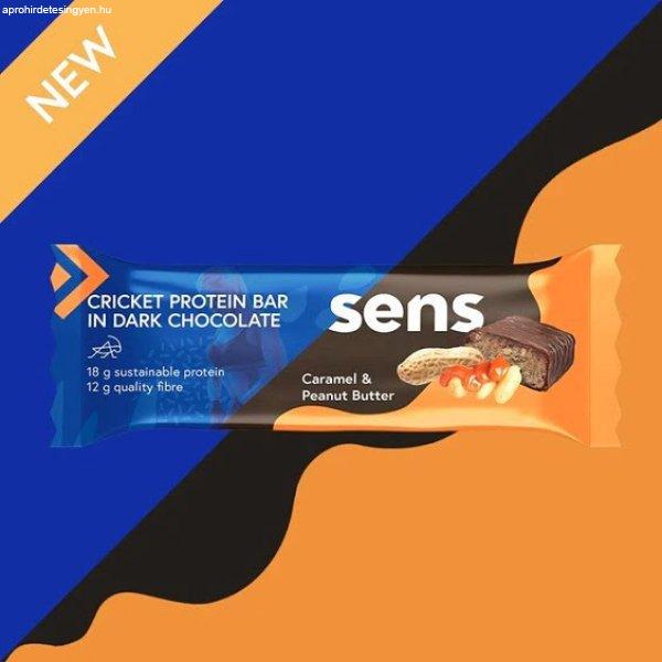 Sens Cricket Protein Bar tücsök protein szelet karamell és mogyoróvaj ízben
60g