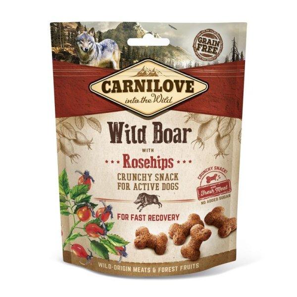 Carnilove Dog Crunchy Snack Wild Boar & Rosehips- Vaddisznó Hússal és
Csipkebogyóval 200g