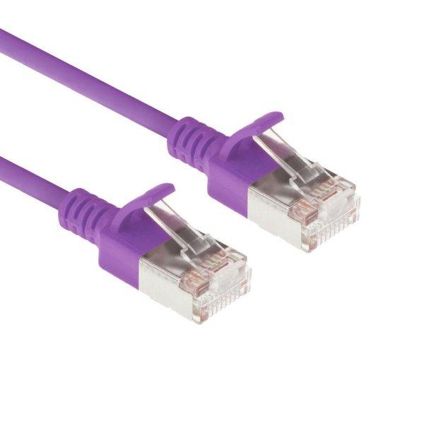 ACT CAT6A U-FTP Patch Cable 0,25m Purple