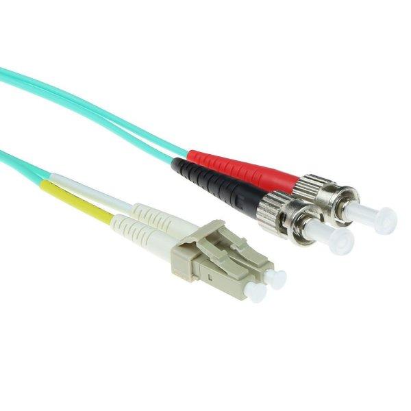 ACT LSZH Multimode 50/125 OM3 fiber cable duplex with LC and ST connectors 3m
Blue
