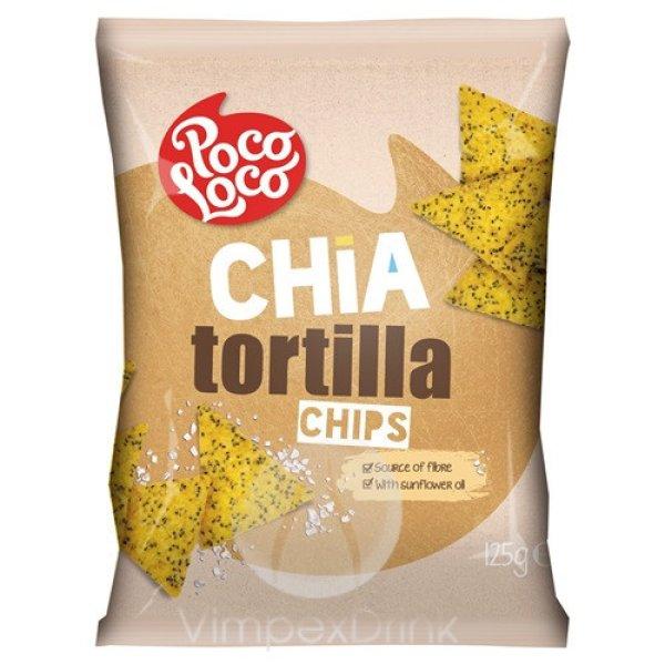 Poco Loco Tortilla chips sós-chia mag.125g