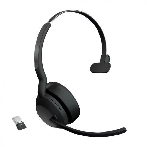 Jabra Evolve2 55 UC Mono with Link380c Bluetooth Headset Black