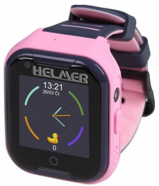 Helmer LK 709 4G rózsaszín - gyerekóra GPS lokátorral
és videohívással