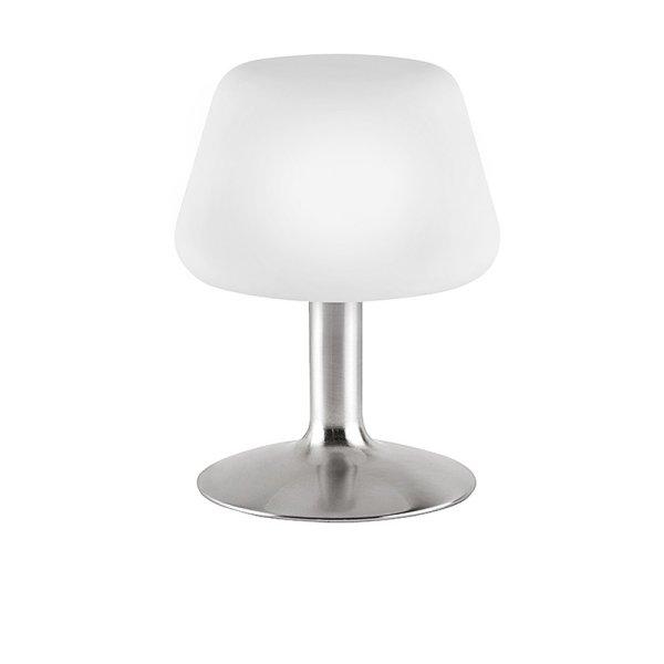 Acél asztali lámpa opálüveggel, LED-del és érintéses
fényerő-szabályozóval - Tilly