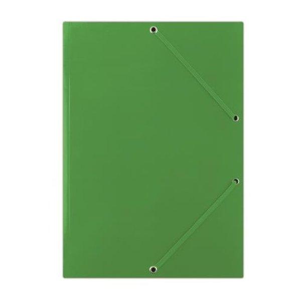 Gumis mappa, karton, A4, DONAU "Standard", zöld