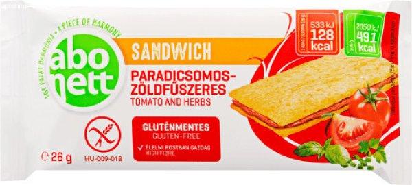 Abonett sandwich paradicsomos-zöldfűszeres gluténmentes 26 g