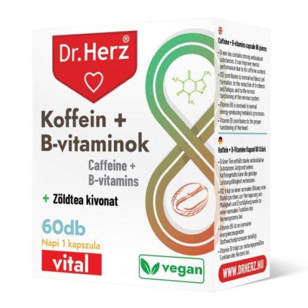 DR HERZ KOFFEIN B VITAMIN KAPSZULA 60DB