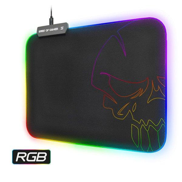 Spirit of Gamer Egérpad - RGB Medium (RGB háttérvilágítás, 350 x 255 x
3mm; fekete)