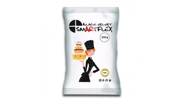 Smartflex Velvet fekete fondant massza vanília ízesítéssel 250 g