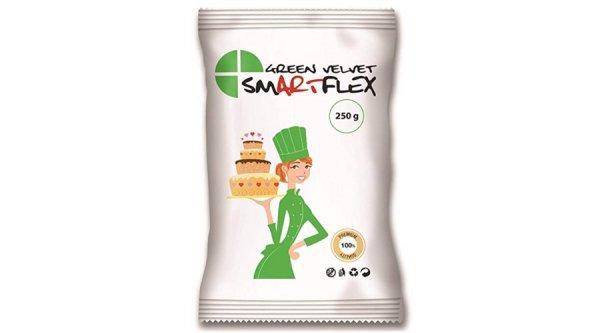 Smartflex Velvet zöld fondant massza vanília ízesítéssel 250 g