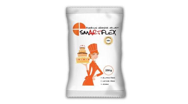 Smartflex Velvet narancssárga fondant massza vanília ízesítéssel 250 g