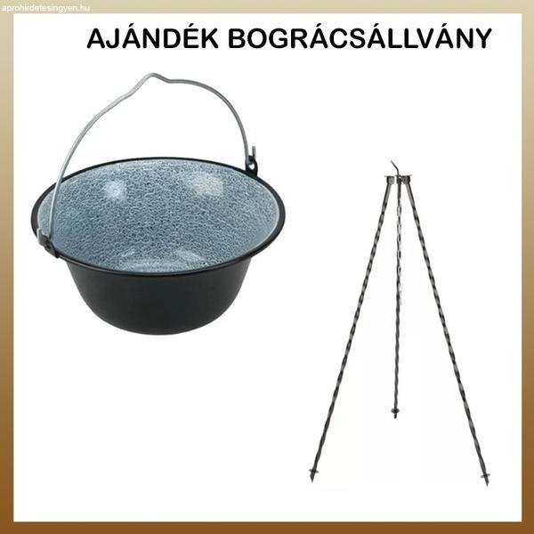 Bogrács AJÁNDÉK bográcsállvánnyal 30L B-ALL-1