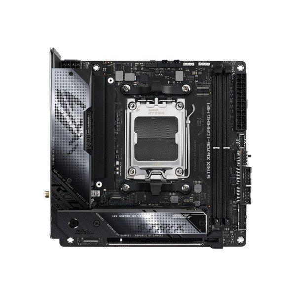 Asus Alaplap - AMD ROG STRIX X670E-I GAMING WIFI AM5 (X670, ITX, 2xDDR5
6400+MHz, LAN, 2xSATA3, 2x M.2, HDMI)