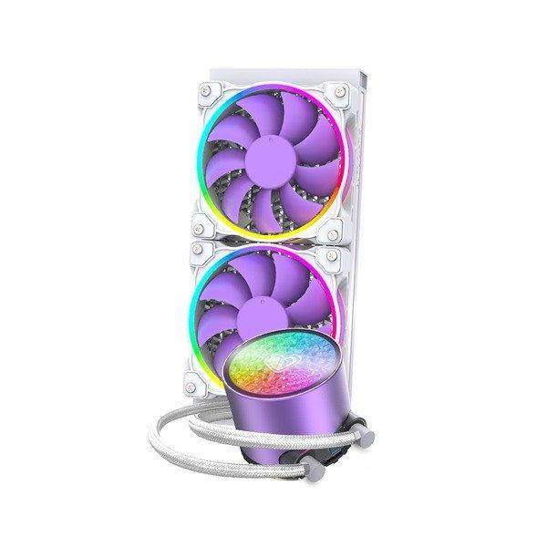 ID-Cooling CPU Water Cooler - PINKFLOW 240 DIAMOND PURPLE (16,3-33,5dB; max.
93,78 m3/h; 2x12cm)