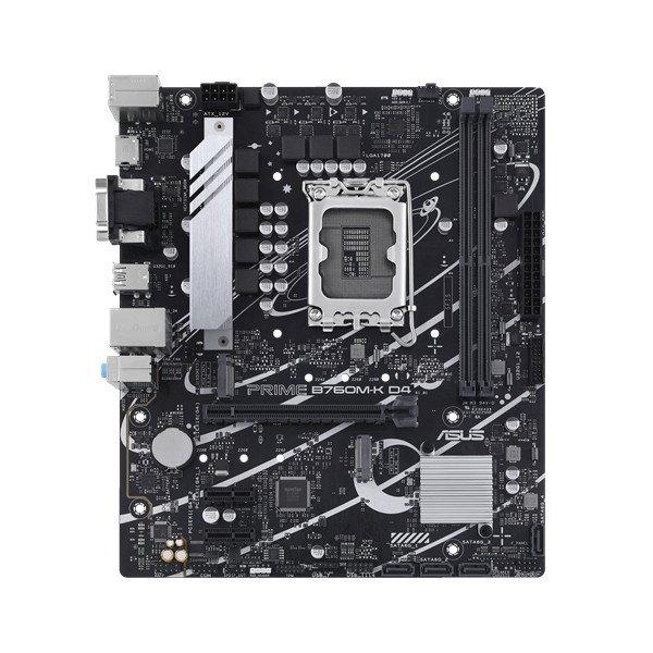 Asus Alaplap - Intel PRIME B760M-K D4 s1700 (B760, 2xDDR4 5333MHz, 4xSATA3,
2xM.2, HDMI+VGA)