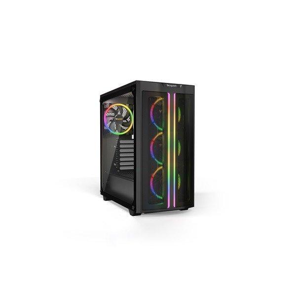 Be Quiet! Számítógépház - Pure Base 500 FX Black (ATX, RGB, edzett üveg
oldallap, fekete)