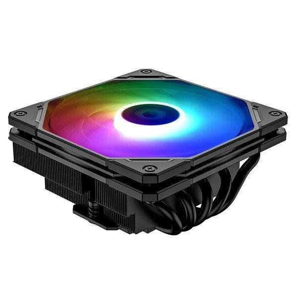 ID-Cooling CPU Cooler - IS-55 ARGB (Low profile, 31,2dB max, 92,76 m3/h; 4pin, 5
db heatpipe, 12cm, PWM, A-RGB)