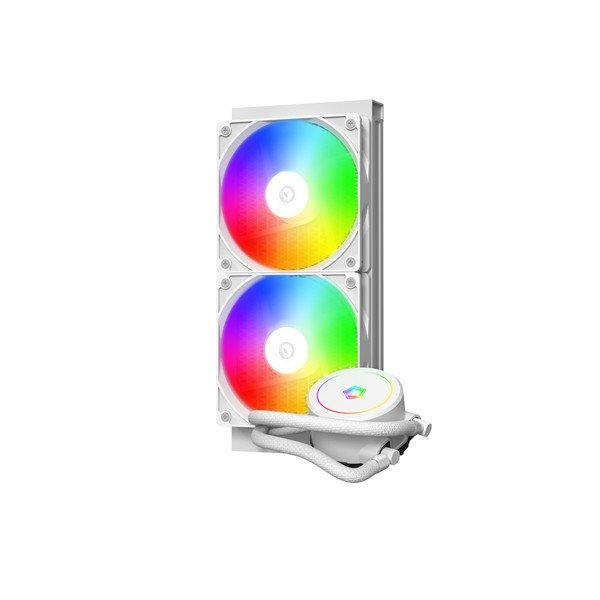 ID-Cooling CPU Water Cooler - FX240 ARGB WHITE (35,2dB; max. 129,39 m3/h;
2x12cm, A-RGB LED, fehér)