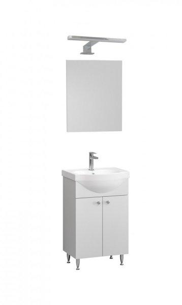 Ikeany fürdőszoba bútor szett mosdóval, tükörrel, Led világítással
fehér