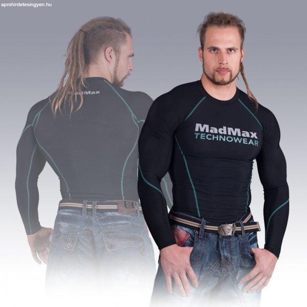 MADMAX Compression Long Sleeve Top Green Hosszú Ujjú Felső XXL