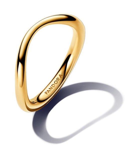 Pandora Minimalista aranyozott gyűrű Shine Essence 163314C00 52 mm