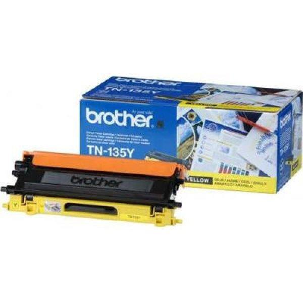 Brother TN-135 Y sárga eredeti toner 4k tn135 (≈4000 oldal)