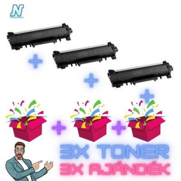 3+3 DB-os PAKK, Brother -höz, ◄TN-2421 3 DB UTÁNGYÁRTOTT toner◄ +3 db
MEGLEPETÉS AJÁNDÉK, (3x~3000 oldal)