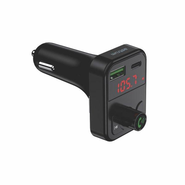 Astrum FM310 autós bluetooth kihangosító + FM Transmitter mikrofonnal, USB
és Type-C csatlakozóval