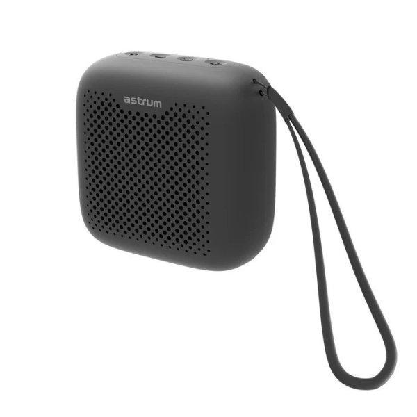 Astrum ST020 fekete hordozható bluetooth hangszóró, mikrofon, vízálló
IPX5, 5W