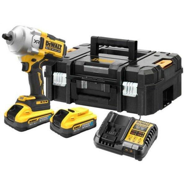 DeWalt Akkus 18V NAGY NYOMATÉKÚ ÜTVECSAVAROZÓ 1/2" 1626 NM,koffer,
töltő és 2x 5Ah powerstack akku