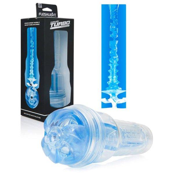 Fleshlight Turbo Thrust - szívó maszturbátor (kék)