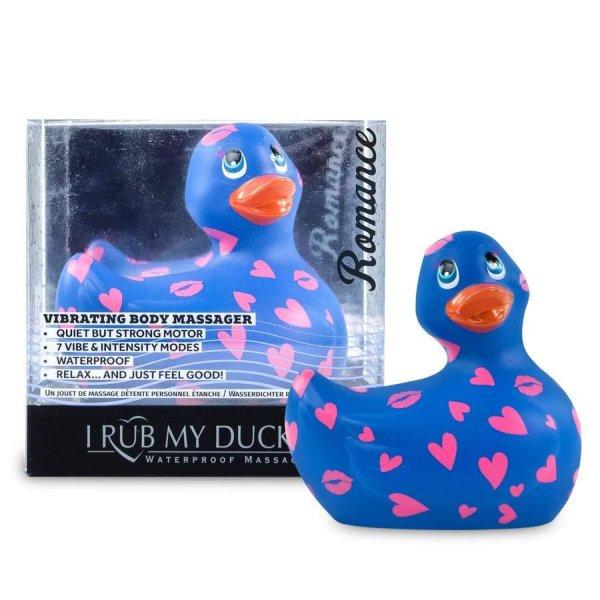My Duckie Romance 2.0 - szíves kacsa vízálló csiklóvibrátor (kék-pink)