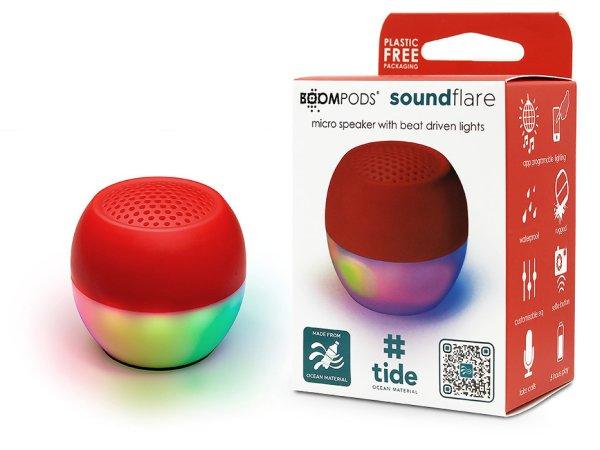 Boompods vezeték nélküli bluetooth hangszóró - Boompods Soundflare Ocean -
piros