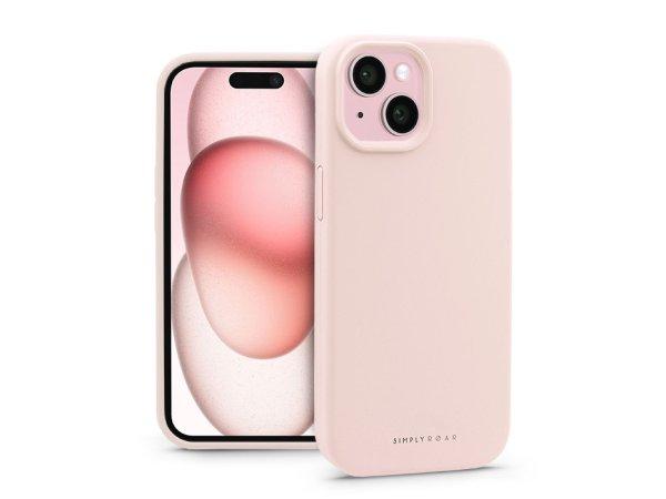 Apple iPhone 15 szilikon hátlap - Roar Cloud Skin - rózsaszín
