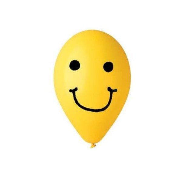 Lufi, 30 cm, smiley, sárga