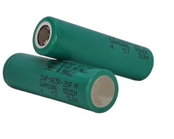 SAMSUNG 18650-20R Li-ion 3,7V ipari akku 2000 mAh 22A