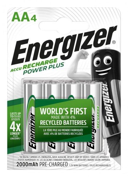 Energizer PowerPlus NI-Mh akku ceruza AA (HR6) 2000 mAh bl/4