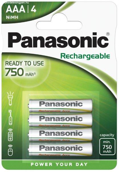 Panasonic R2U 750mAh Ni-Mh akku AAA HR03 BL/4